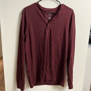 Men's medium, Croft & barrow long sleeve Henley extra soft shirt